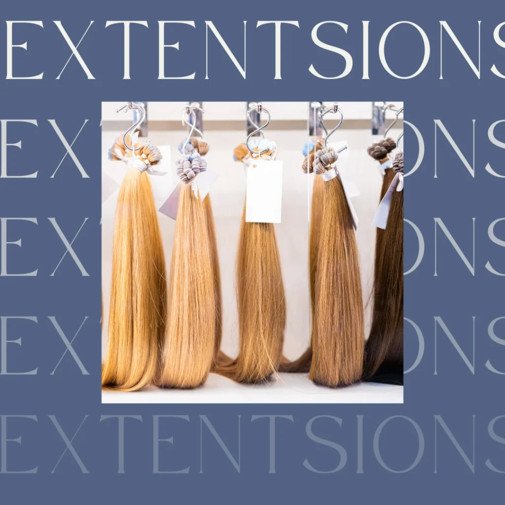 SRQ Couture Hair Salon And Spa Services - Hair Extensions - hair extension bunches in various colors
