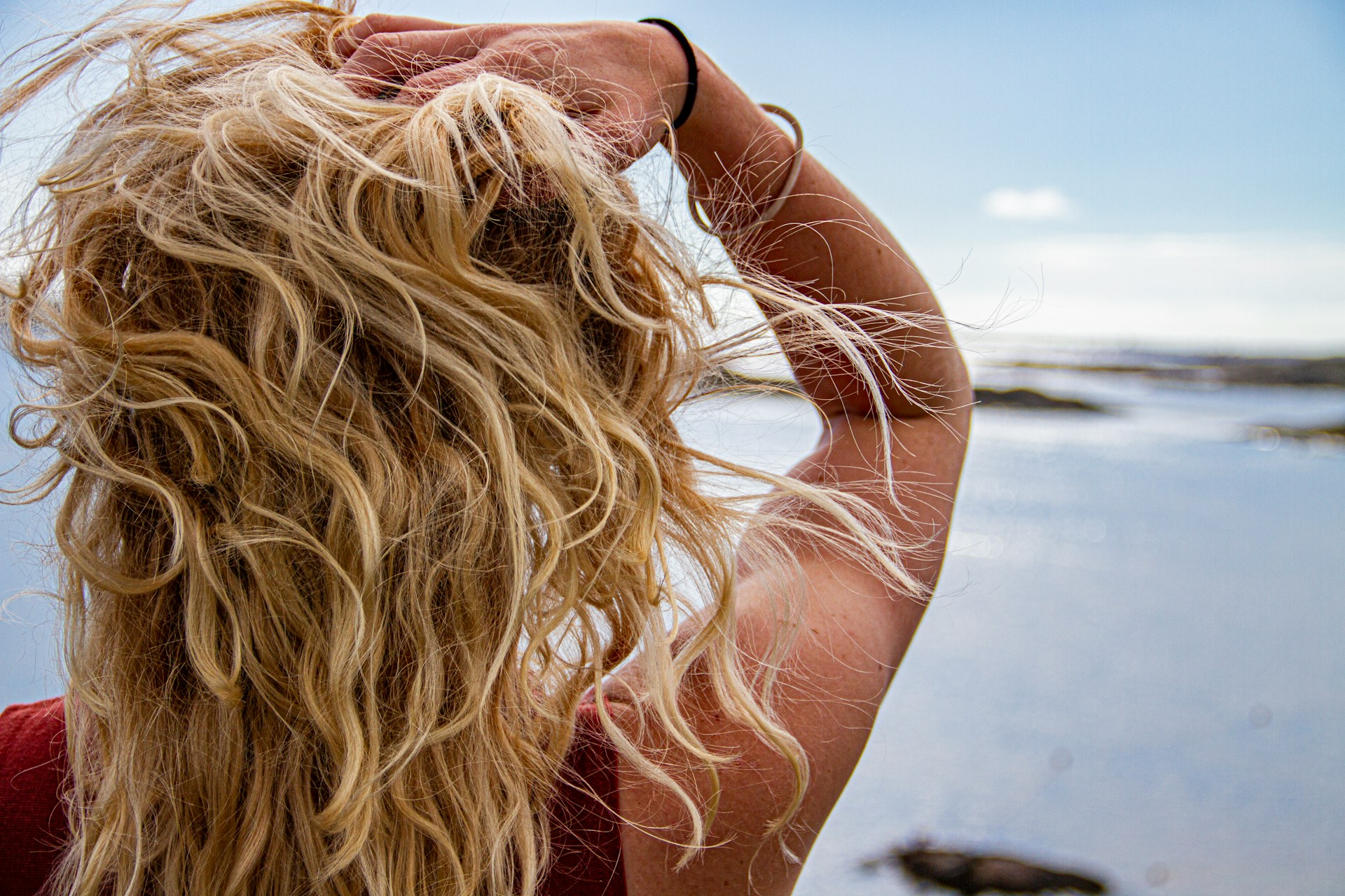 blonde hair